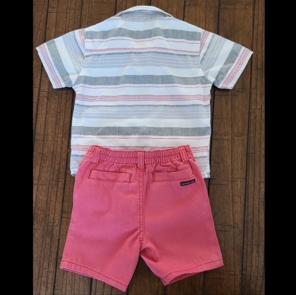 Calvin Klein Jeans, Boys Polo and Short Set, 18 Months - Picture 2 of 4